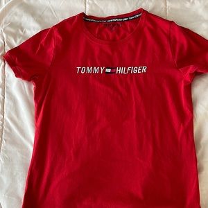 Hey guys🥰. Shirt• tommy Hilfiger, red, women’s sides medium